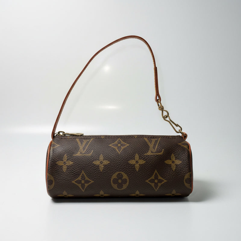Louis Vuitton Mini Papillon Monogram Pouch Bag | Authentic Vintage