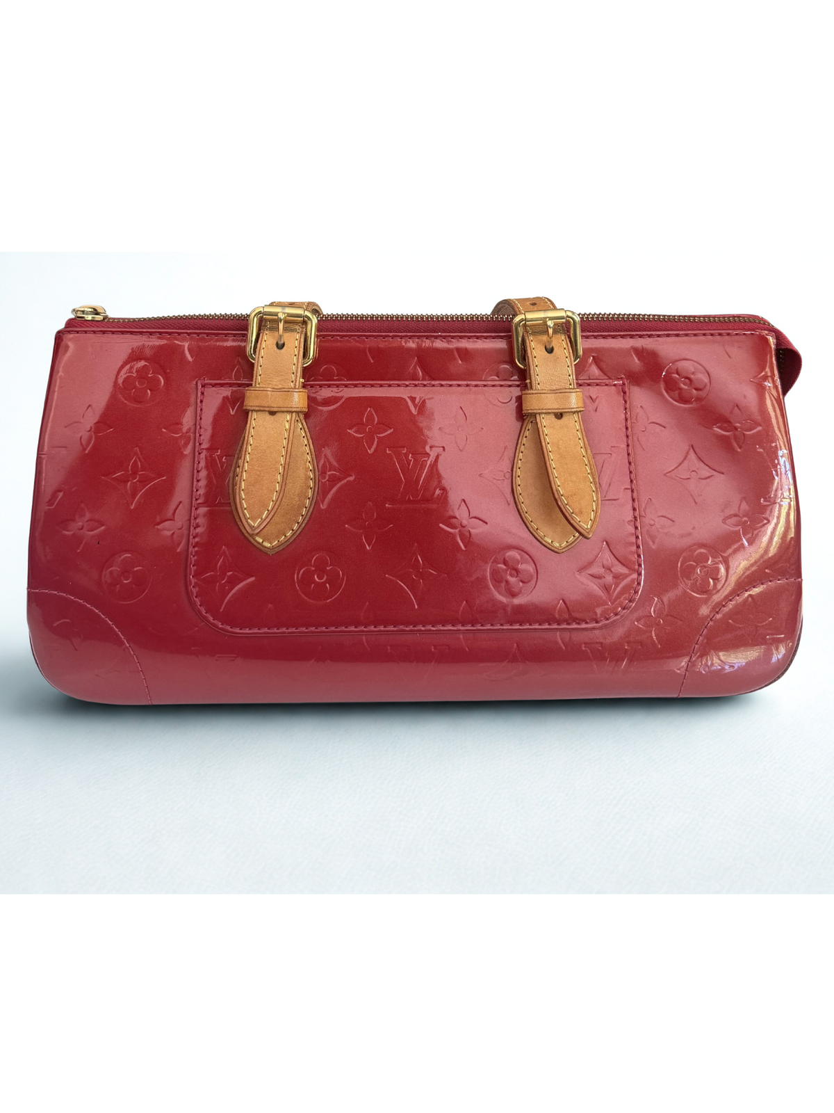 Louis Vuitton Rosewood Avenue Vernis Red Shoulder Bag | Authentic Vintage 2008