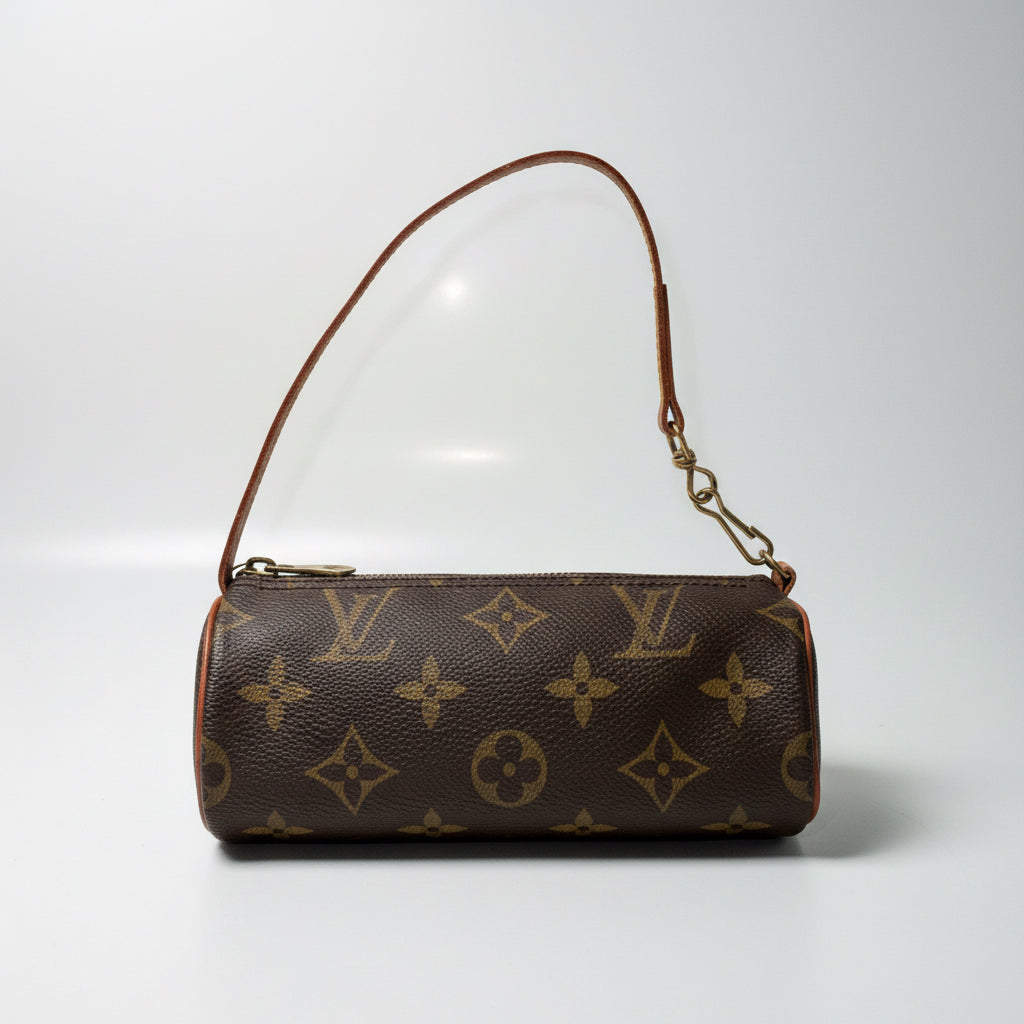 Louis Vuitton Mini Papillon Monogram Pouch Bag | Authentic Vintage
