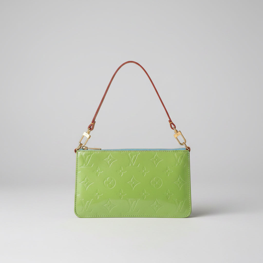 Louis Vuitton Lexington Vernis Green Pochette Bag | Authentic Vintage Y2K