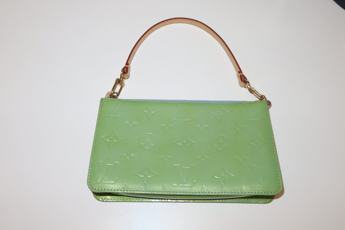 Louis Vuitton Lexington Vernis Green Pochette Bag | Authentic Vintage Y2K