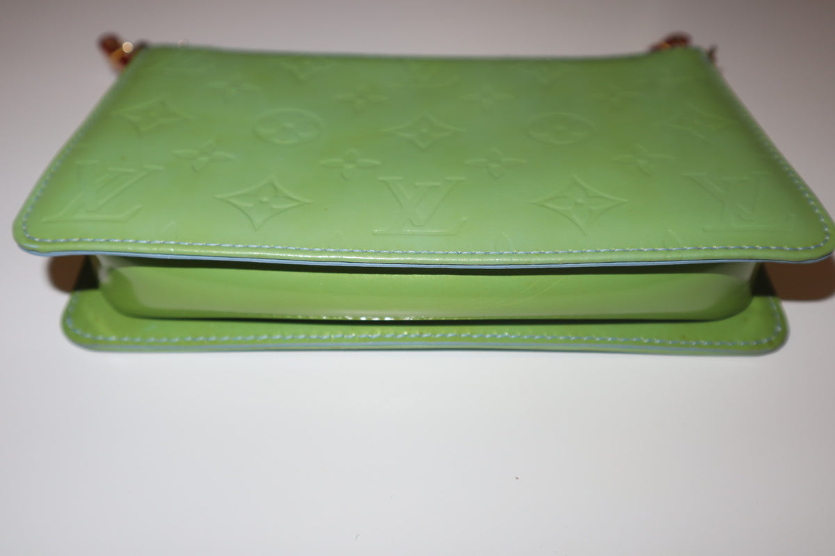 Louis Vuitton Lexington Vernis Green Pochette Bag | Authentic Vintage Y2K