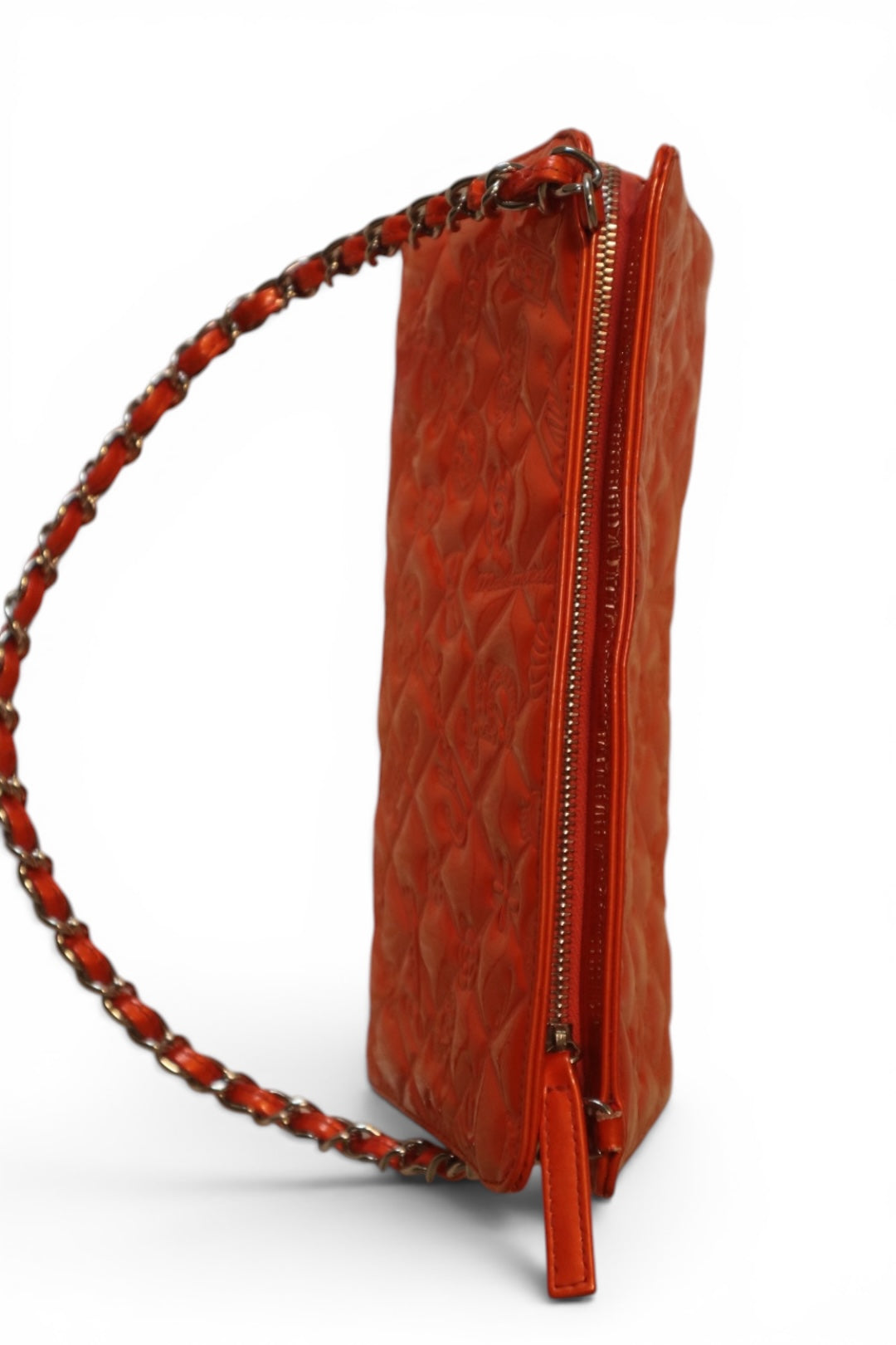Chanel Lucky Charms Orange Patent Chain Shoulder Bag | Authentic Limited Edition